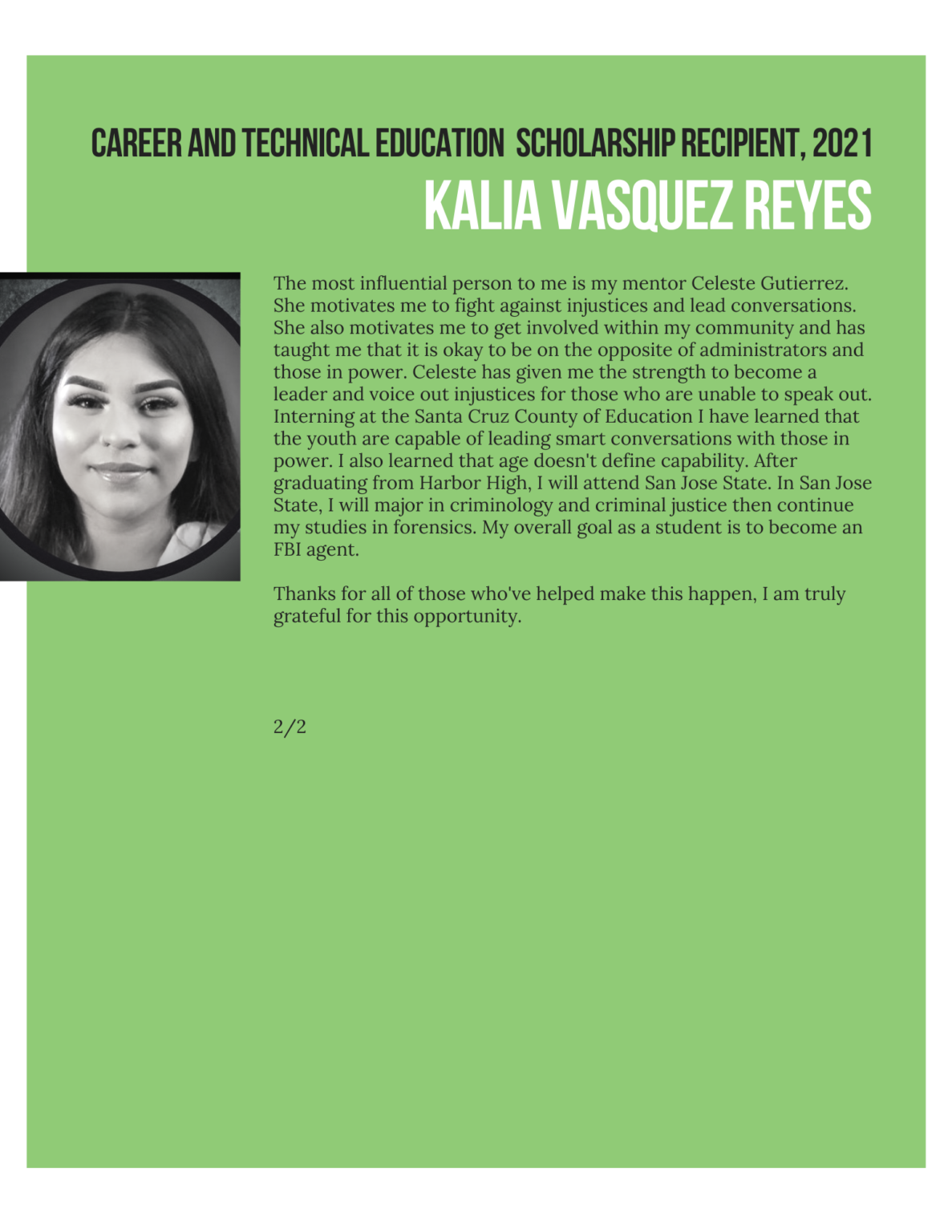 kalia vasquez essay 2