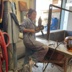 Gianna Ambrosi in welding shop