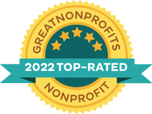 A badge for 2022 TOP rated non profit
