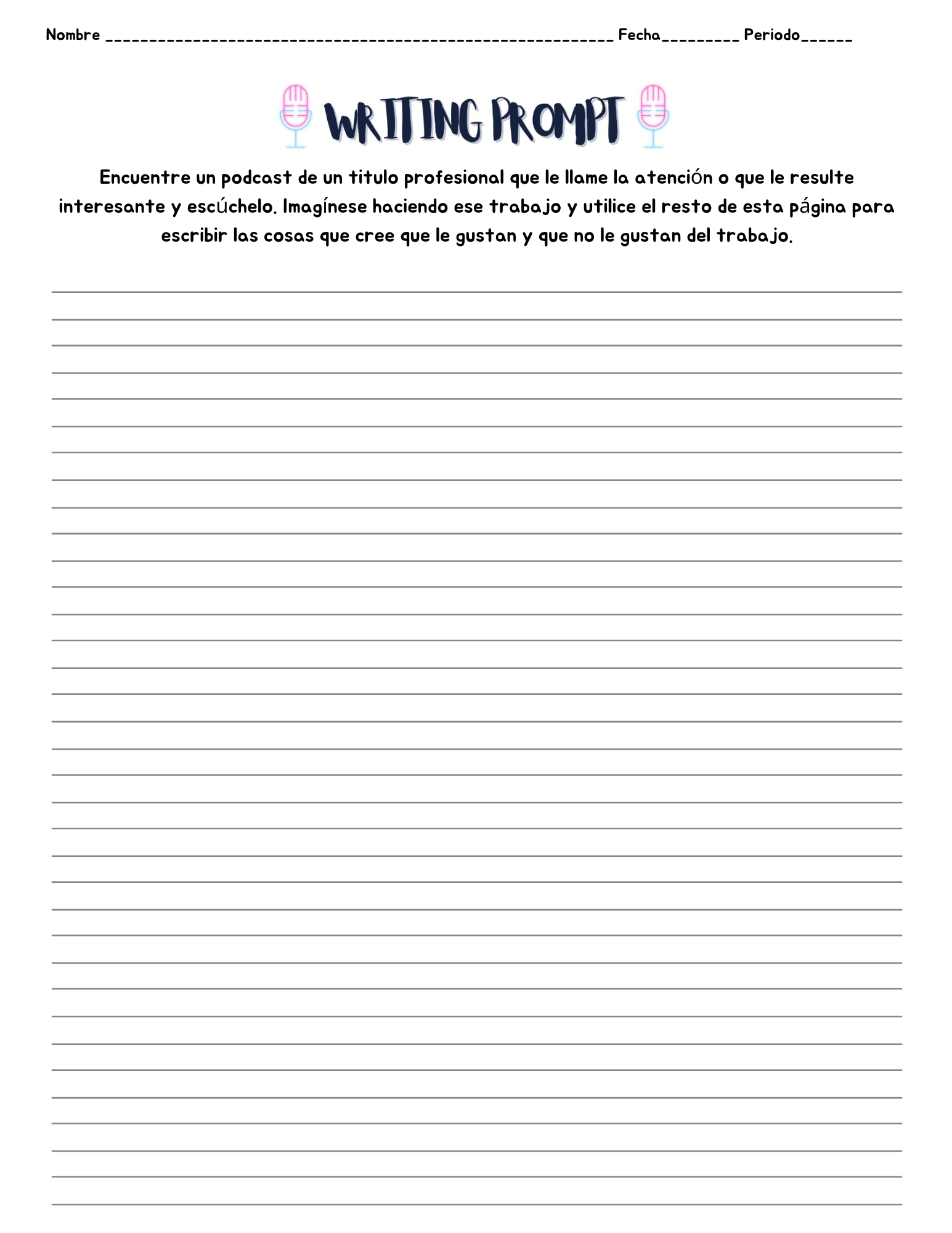 What to Be Podcast Handout #2